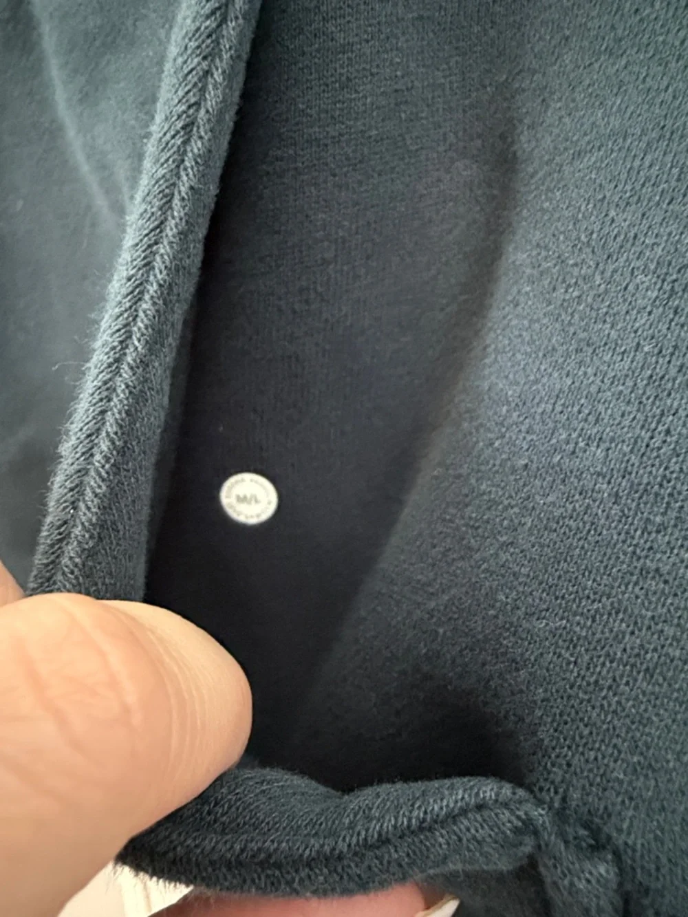 lululemon athletica Teal dark green Half-Zip scuba Hoodie m/l - Picture 3 of 3